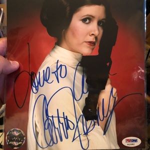 Carrie fisher signed (RP) 🖊